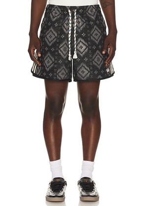 Adidas Originals x Clot By Edison Chen Ikat Sprinter Short in Black - Black. Size S (also in M, L, XL/1X, XXL/2X).