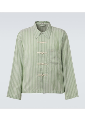 Bode Sylvan striped silk shirt