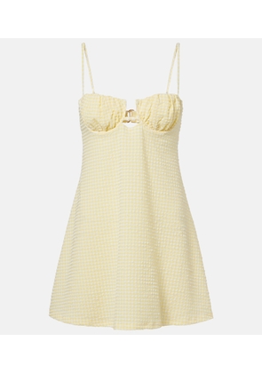 Montce Petal gingham minidress