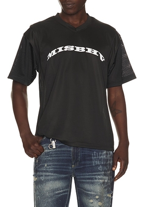 MISBHV Teddy Football T-Shirt in Black - Black. Size L (also in S, M, XL/1X).