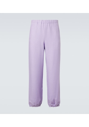 God's True Cashmere Linen sweatpants with amethyst