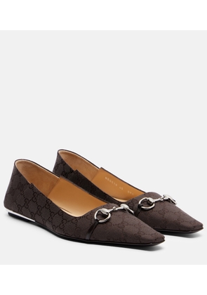 Gucci Vittoria GG canvas ballet flats