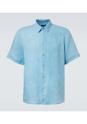 Vilebrequin Courbis linen bowling shirt