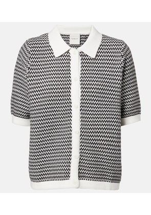 Varley Gaelle chevron cotton cardigan