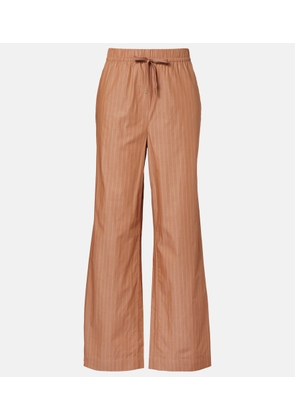 Varley Rowan pinstripe cotton straight pants