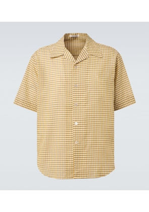 Auralee Gingham cotton shirt