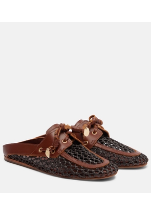 Ancient Greek Sandals Naveta woven leather boat shoes