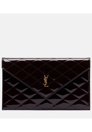 Saint Laurent Paris patent leather clutch