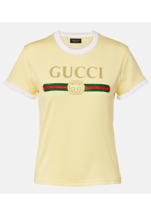 Gucci Logo cotton jersey T-shirt