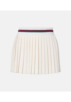 Gucci GG jacquard pleated miniskirt