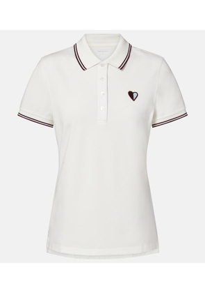 Tory Burch Cotton-blend pique polo shirt