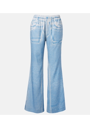 Acne Studios Printed wide-leg pants