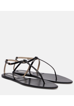 Christen Mono Strap leather thong sandals