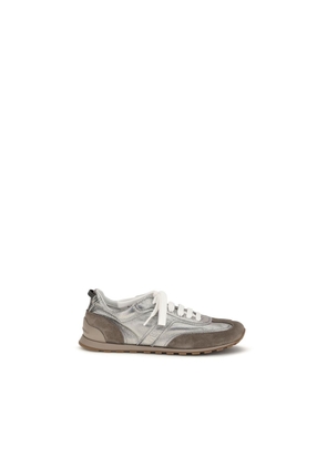 Brunello Cucinelli Multicolor Calf Leather Bos Taurus Athletic Sneakers - EU36/US6