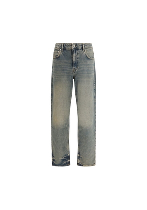 Represent Blue Cotton Straight-Leg Jeans - W31