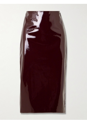 The Frankie Shop - Samantha Glossed Skirt - Burgundy - XXS,XS,S,M,L,XL