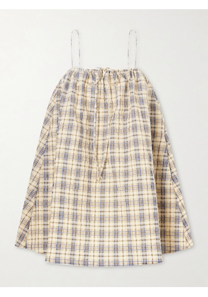 BERNADETTE - Checked Seersucker Mini Dress - Neutrals - FR 32,FR 34,FR 36,FR 38,FR 40,FR 42,FR 44,FR 46
