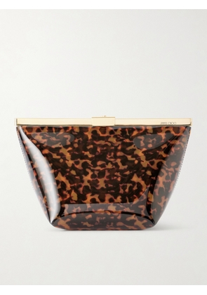 Jimmy Choo - Ganache Animal-print Pvc Clutch - Tortoiseshell - One size