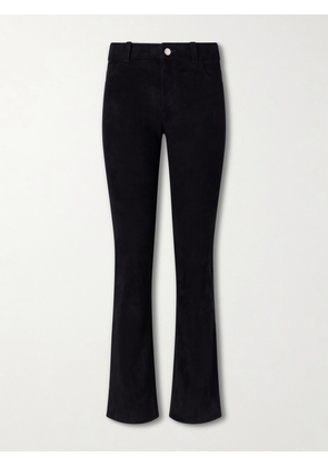 STOULS - Dean Suede Flared Pants - Black - xx small,x small,small,medium,large,x large