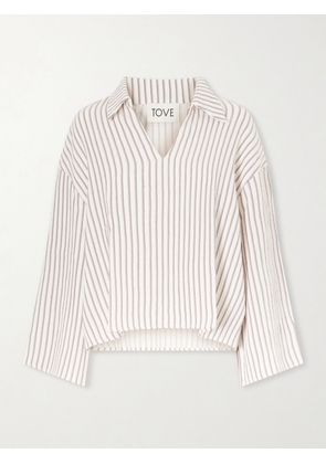 TOVE - Striped Seersucker Shirt - White - FR 34,FR 36,FR 38,FR 40,FR 42