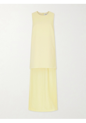 La Ligne - Crepe And Chiffon Maxi Dress - Yellow - xx small,x small,small,medium,large,x large