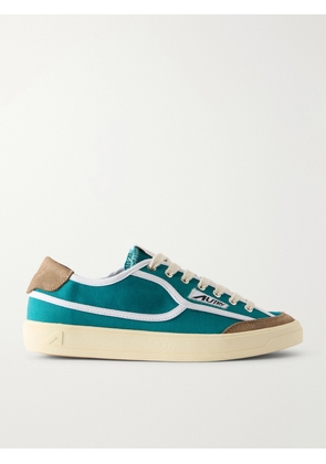 Autry - Windscape Low Suede-trimmed Canvas Sneakers - Blue - IT35,IT36,IT37,IT38,IT39,IT40,IT41,IT42