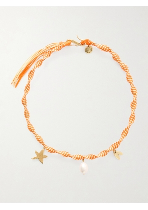 ALÉMAIS - Calypso Macrame And Pearl Charm Necklace - Multi - One size