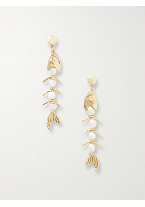 ALÉMAIS - Calypso Gold-tone And Pearl Drop Earrings - Multi - One size