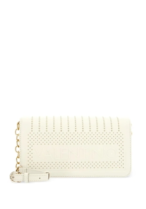 MARIO VALENTINO studded perforated-detailing crossbody bag - White