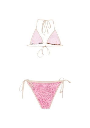 MC2 Saint Barth Kids Leah animal-print glitter bikini - Pink