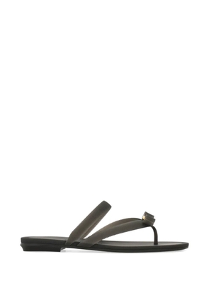 Ferragamo Vara bow jelly thong sandals - Black