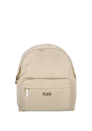 ALVIERO MARTINI 1° CLASSE logo-plaque map-print backpack - Neutrals