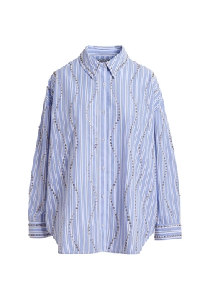 Essentiel Antwerp stud-embellished striped shirt - Blue