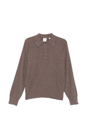 CALVIN KLEIN COLLECTION long-sleeve polo shirt - Brown