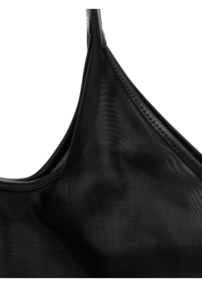 Aesther Ekme large Phanton mesh leather-trim tote bag - Black