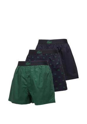 Lacoste logo-patch boxers (set of three) - Black