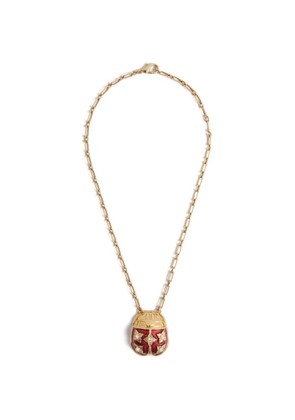 La DoubleJ Lady Scarab necklace - Gold