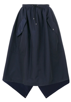 Kenzo flap pocket full skirt - Blue
