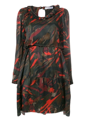 Balenciaga Hybrid V-neck Dress - Multicolour