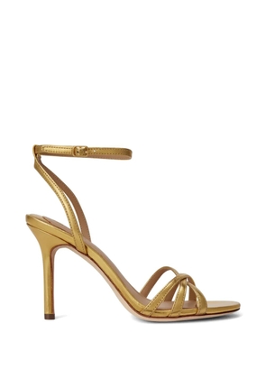 Lauren Ralph Lauren Kendyl metallic leather sandals - Gold