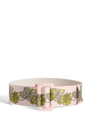 La DoubleJ medium belt (6 cm) placee' - Pink