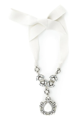 Lanvin pear-shaped pendant necklace - White