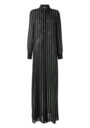 Lanvin striped maxi shirt dress - Black