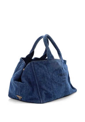Prada Pre-Owned Canapa Denim Large tote bag - Blue