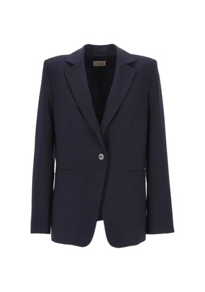 Marella single-breasted lapel-neckline jacket - Blue