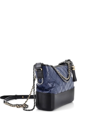 CHANEL Pre-Owned Gabrielle Quilted Aged Calfskin Medium hobo bag - Blue