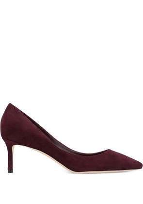 Jimmy Choo 60mm Romy suede pointed-toe pumps - Red