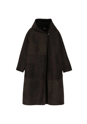 James Perse shearling hooded coat - Brown
