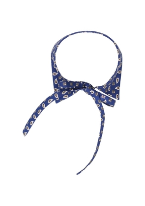 Max Mara printed silk collar - Blue