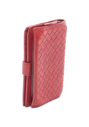 Bottega Veneta Pre-Owned 2000s Intrecciato bi-fold wallet - Red